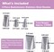 5-Piece Basketweave Piping Tip Set – Stainless Steel Half-Row and Braided Flower Cake Decorating Tips (3D, 1D, 895, 48, 47) for Cupcakes, Cakes, Cookies, and Frosting Designs